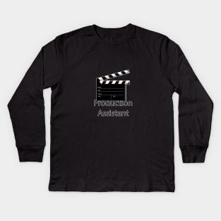 Productionn assistant t-shirt Kids Long Sleeve T-Shirt